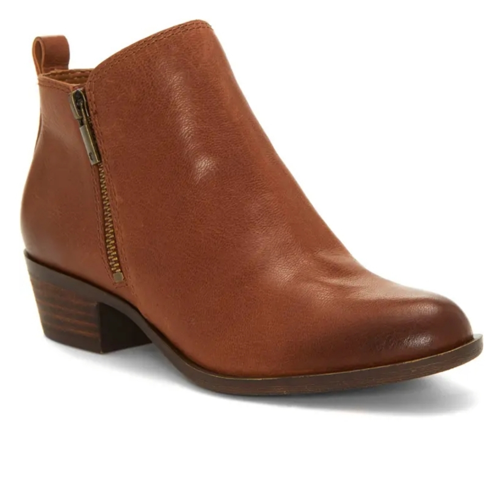 Lucky Brand Basel Brown leather ankle booties